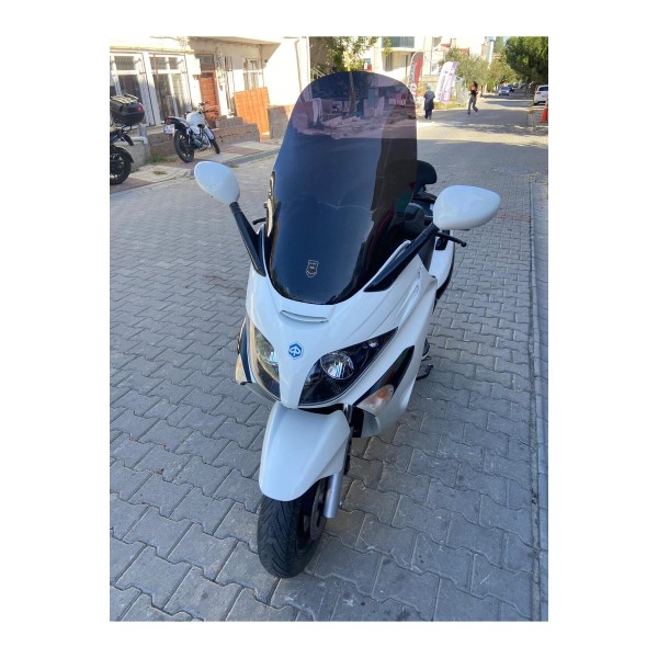 Piaggio X Evo 250 400 Siperlik Ön Cam 2009 2016 Model 58cm Siyah Renkli 4mm