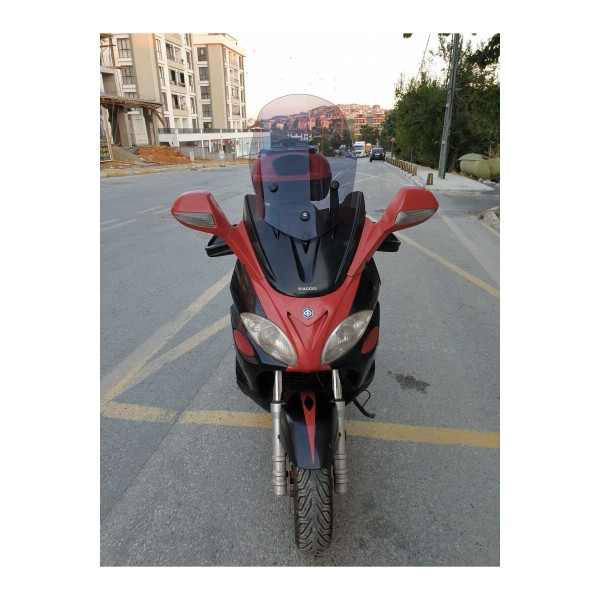 Piaggio X9 250 500Siperlik Ön Cam 2005 2007 Model 59cm Füme Renkli 4mm