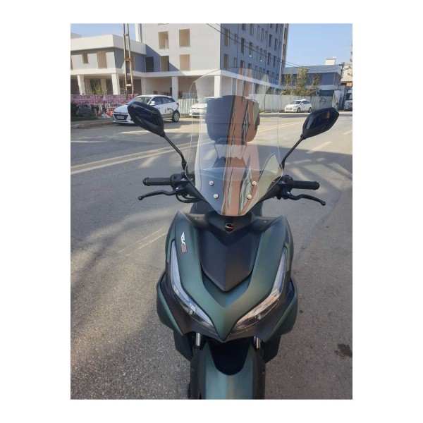 RKS Arome 125 Siperlik Ön Cam 2023 2025 Model 54cm Siyah Renkli