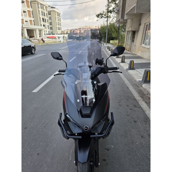 RKS Lince 125 Siperlik Ön Cam 2021 2025 Model 65cm Füme Renkli 4mm ORTA BOYLU