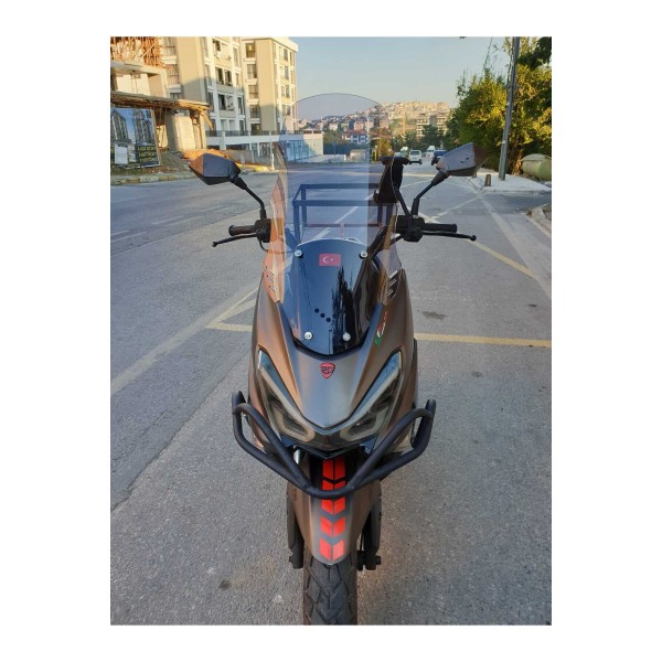 RKS Newlight 125 Siperlik Ön Cam 2021 2022 Model 55cm Füme Renkli 4mm PRO MODELE UYMAZ