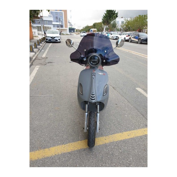 RKS Pride 125 Siperlik Ön Cam 2023 2025 Model 39cm siyah Renkli 4mm APARATSIZDIR