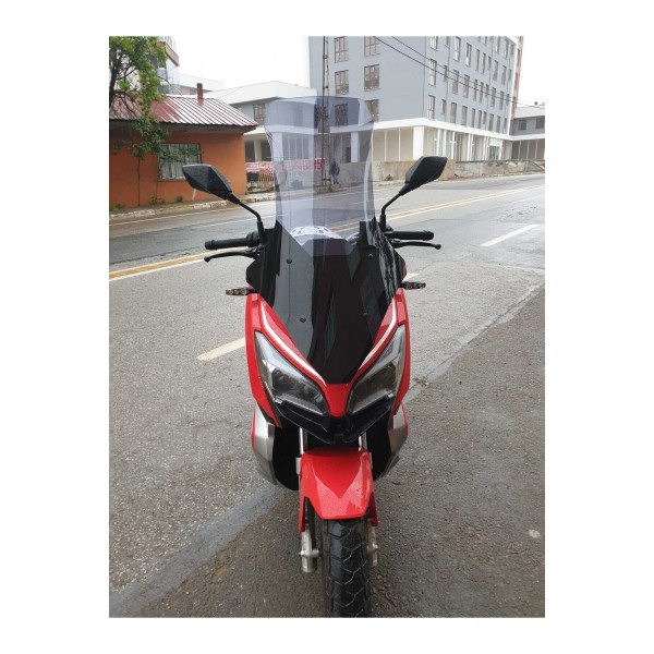 RKS Reale 125 Siperlik Ön Cam 2023 2025 Model 78cm Füme Renkli 4mm UZUN CAM