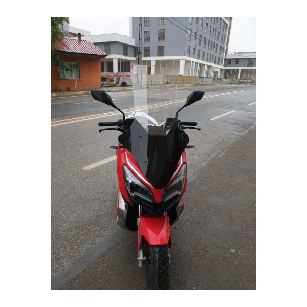 RKS Reale 125 Siperlik Ön Cam 2023 2025 Model 78cm şeffaf Renkli 4mm UZUN CAM