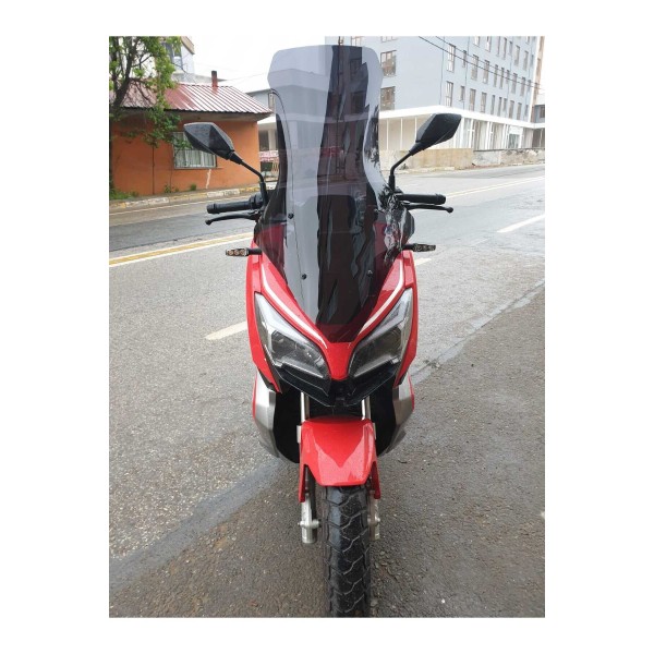 RKS Reale 125 Siperlik Ön Cam 2023 2025 Model 78cm Siyah Renkli 4mm UZUN CAM