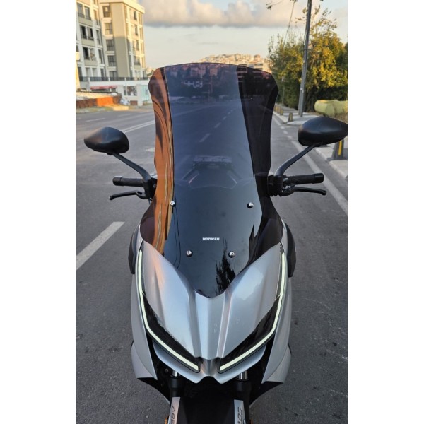 RKS RZ 250 S Siperlik Ön Cam 2022 2025 Model 68cm Siyah Renkli 4mm UZUN CAM