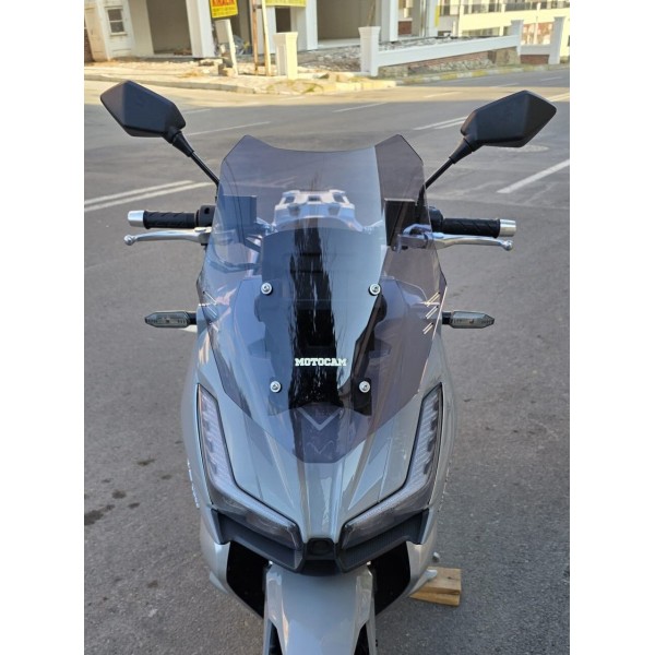 RKS Veloce 150 Siperlik Ön Cam 2023 2025 Model 49cm Füme Renkli 4mm SPOR CAM