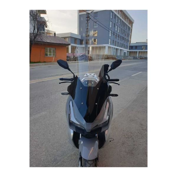 RKS Veloce 150 Siperlik Ön Cam 2023 2025 Model 78cm şeffaf Renkli 4mm UZUN CAM