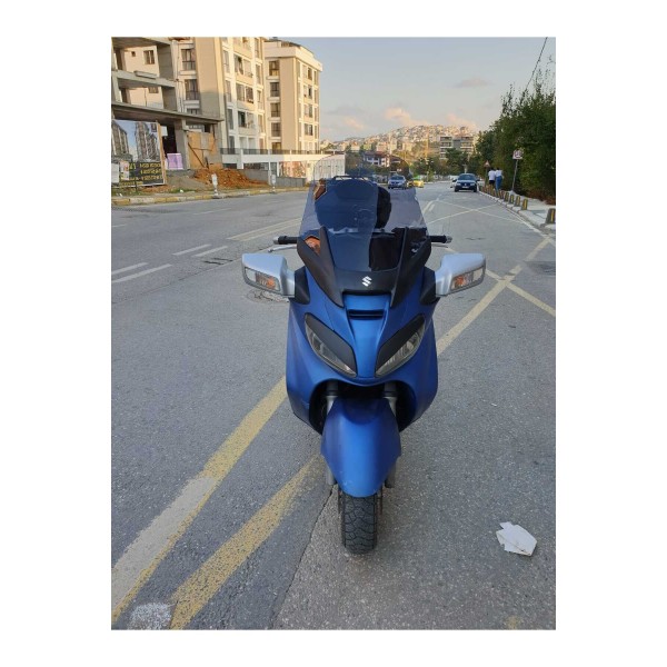 Suzuki Burgman 650 Ön Cam 2005 2008 Model 65cm Füme Renkli 4mm ORTA BOYLU CAM