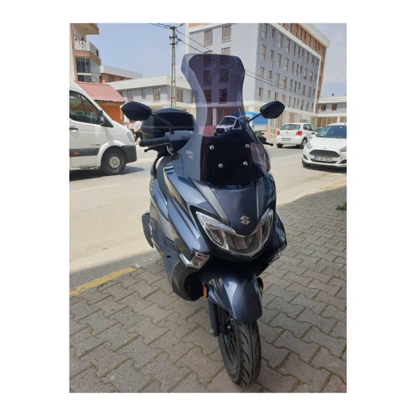 Suzuki Burgman Street EX 125 Siperlik Ön Cam 2023 2025 Model 62cm Füme Renkli 4mm
