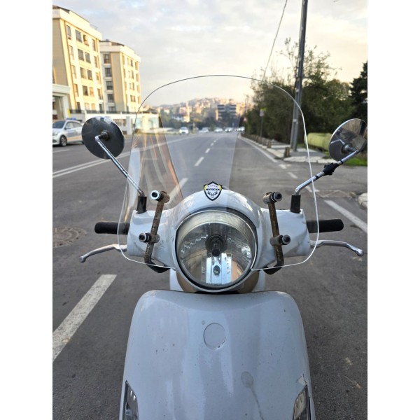 SYM Fiddle 2 3 4 Ön Cam 2009 2023 Model 44cm Şeffaf Renkli APARAT GÖNDERİLMEYECEK