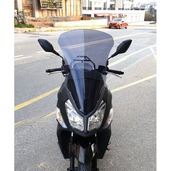 SYM JET 14 200 Siperlik Ön Cam 2017 2025 Model 74cm Füme Renkli 4mm UZUN CAM