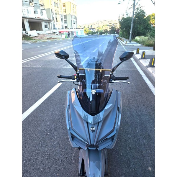 Sym JET 14 EVO 200 PLUS Siperlik Ön Cam 2023 2025 Model 58cm Füme Renkli 4mm