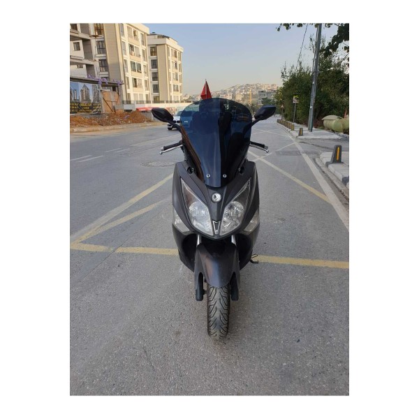 SYM Joymax 250 İ Siperlik Ön Cam 2013 2016 Model 54cm siyah Renkli 4mm KISA SPOR CAM