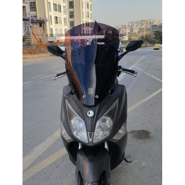 SYM Joymax 250 İ Siperlik Ön Cam 2013 2016 Model 65cm siyah Renkli 4mm ORTA BOYLU