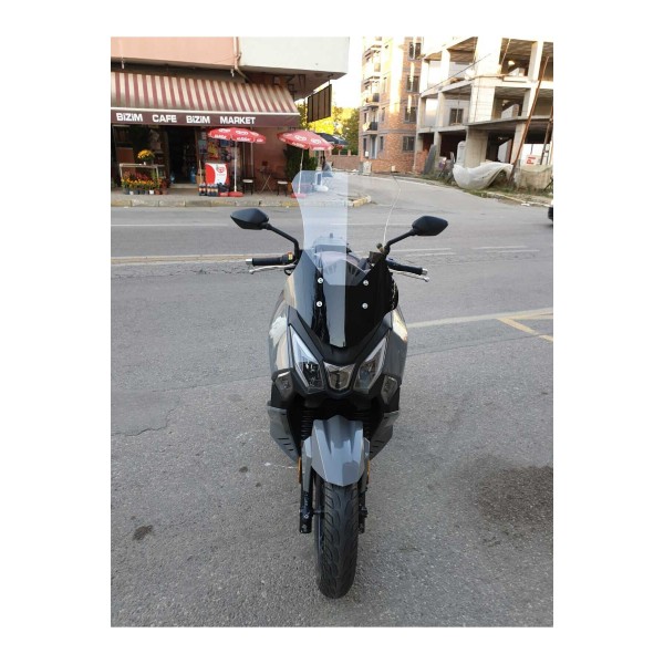 SYM Joyride 300 Siperlik Ön Cam 2023 2025 Model 65cm Şeffaf Renkli 4mm ORTA BOYLU CAM
