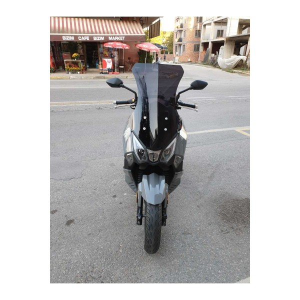 SYM Joyride 300 Siperlik Ön Cam 2023 2025 Model 65cm Siyah Renkli 4mm ORTA BOYLU CAM