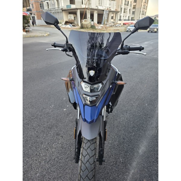 SYM NHT 200 Siperlik Ön Cam 2023 2025 Model 30cm Siyah Renkli 4mm Spor Cam