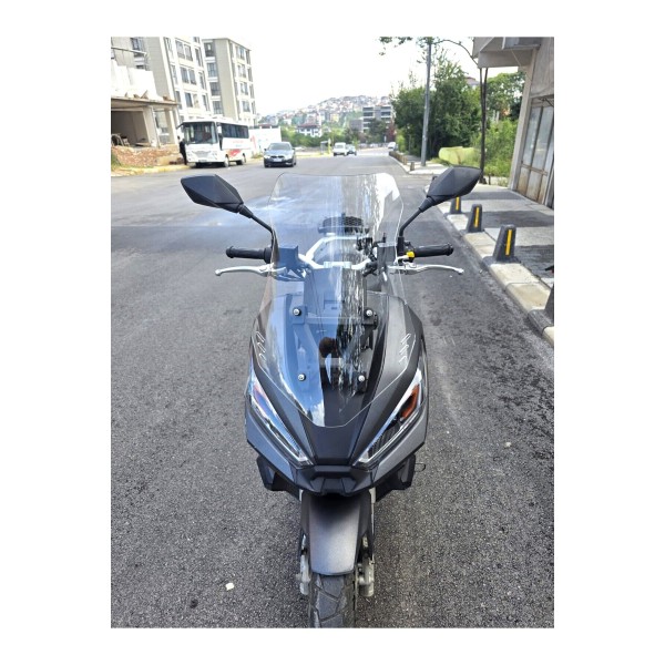 TVS Apache Ventro 150 Siperlik Ön Cam 2023 2025 Model 57cm Şeffaf Renkli 4mm