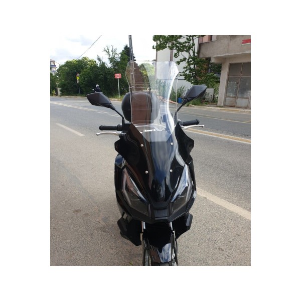 TVS Apache Ventro 150 Siperlik Ön Cam 2023 2025 Model 78cm Şeffaf Renkli 4mm