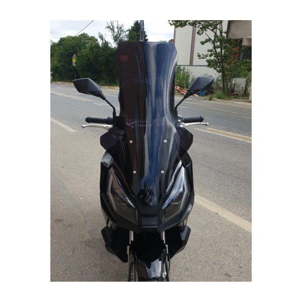 TVS Apache Ventro 150 Siperlik Ön Cam 2023 2025 Model 78cm Siyah Renkli 4mm