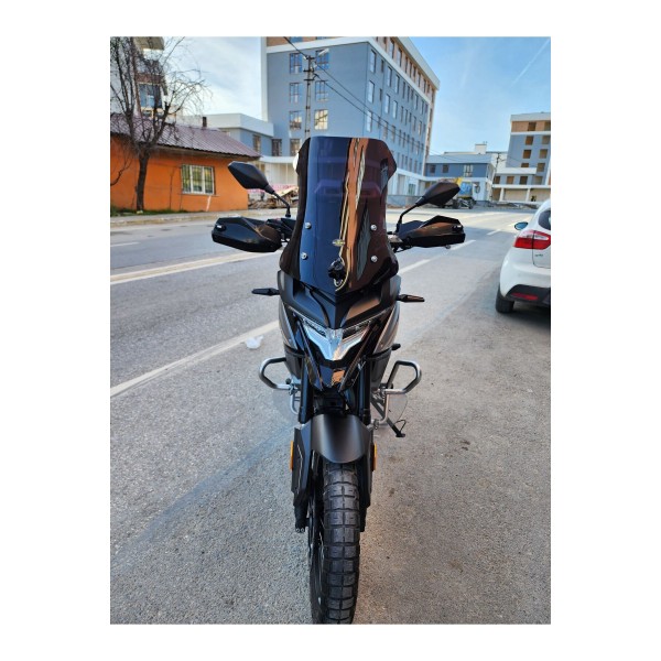 Voge DSX 650 Siperlik Ön Cam 2022 Model 55cm Siyah Renkli 4mm KISA SPOR CAM