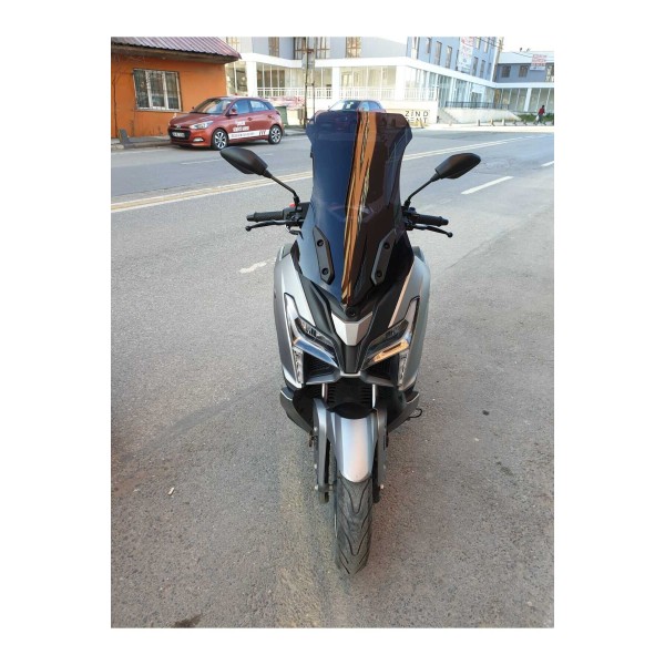 Voge SR1 Siperlik Ön Cam 2023 2025 Model 72cm Siyah Renkli 4mm UZUN CAM