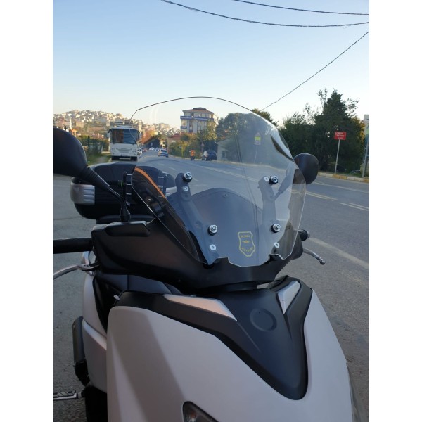 Yamaha Xenter 150 Siperlik Ön Cam 2013 2016 Model 40cm Şeffaf Renkli 4mm