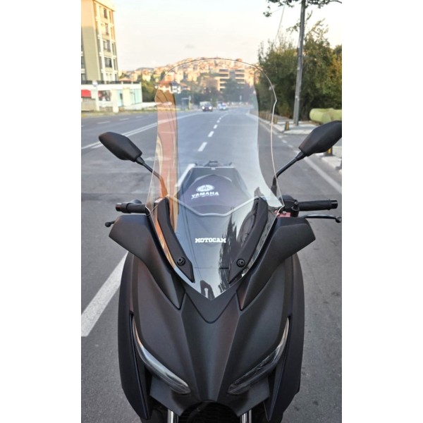 Yamaha Xmax 250 Siperlik Ön Cam 2018 2022 Model 65cm Şeffaf Renkli 4mmUZUN CAM