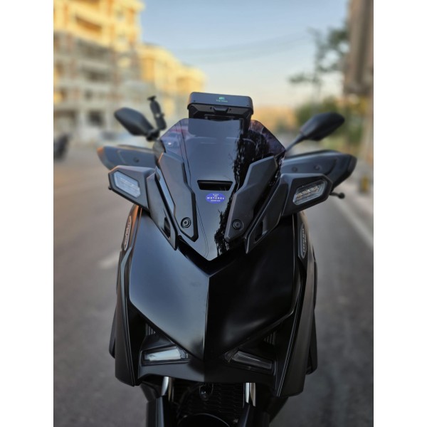 Yamaha Xmax 250 Siperlik Ön Cam 2023 2025 Model 36cm Siyah Renkli 4mm KISA SPOR CAM