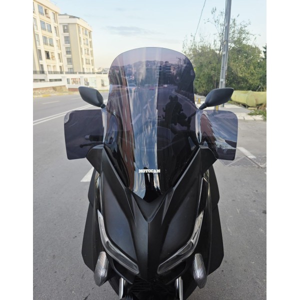 Yamaha Xmax Ön Cam 2014 2017 Model 59cm Siyah Renkli 4mm ELCİKLİ