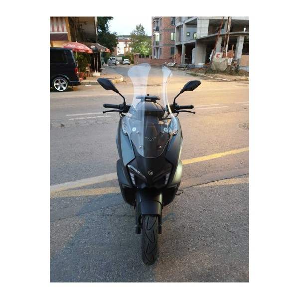 Yuki Vampire 125 Siperlik Ön Cam 2023 2025 Model 72cm Şeffaf Renkli 4mm