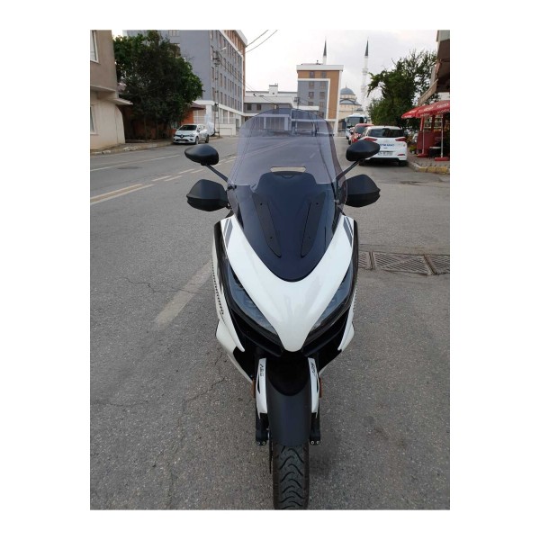 Zontes 350 E Siperlik Ön Cam 2022 2023 Model 70cm Füme Renkli 4mm