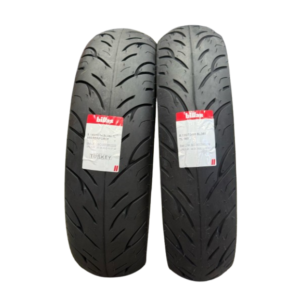 Billas Set 120/70-15 Ve 140/70-14 Bl086 Tl Motosiklet Lastiği