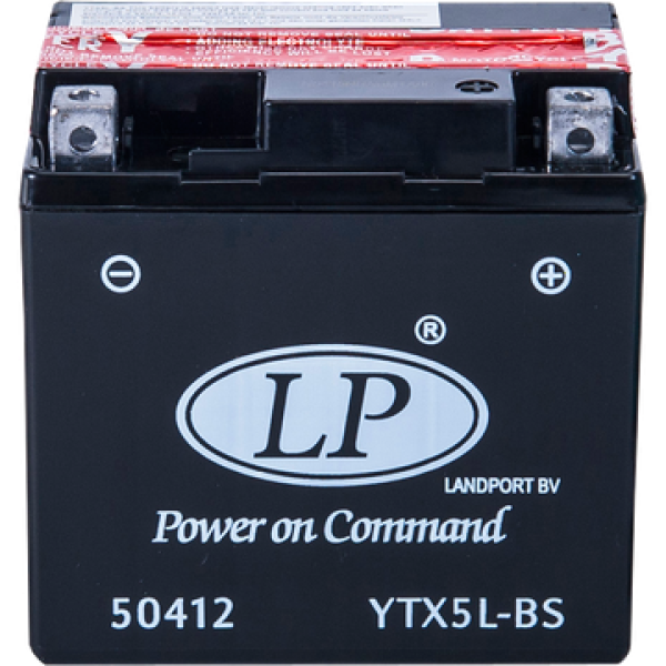 LP YTX5L-BS 12V4AH Bakımsız AGM Motosiklet Aküsü