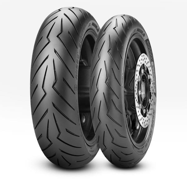 Pirelli Set 120/70-12 Ve 120/70-12 Diablo Rosso Scooter Ön Arka Takım