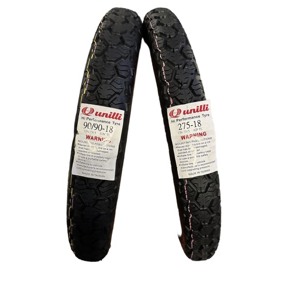 Unilli Set 2.75-18 ve 90/90-18 UN-7315 Winter Grip Kış Lastiği Ön Arka Takım