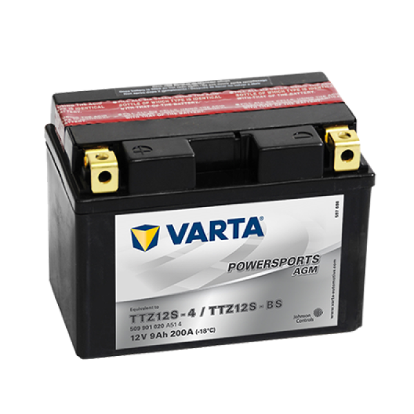 Varta TTZ12S-BS 12V9AH Bakımsız AGM Motosiklet Aküsü