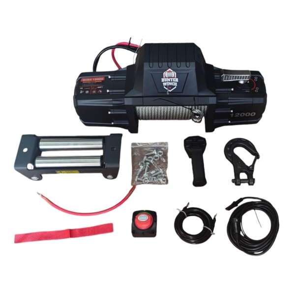 Hunter Vinç 12000 Lb Çelik Halat 4X4 Offroad 12V Hunter Vinç 12000 Lb Çelik Halat 4X4 Offroad 12V