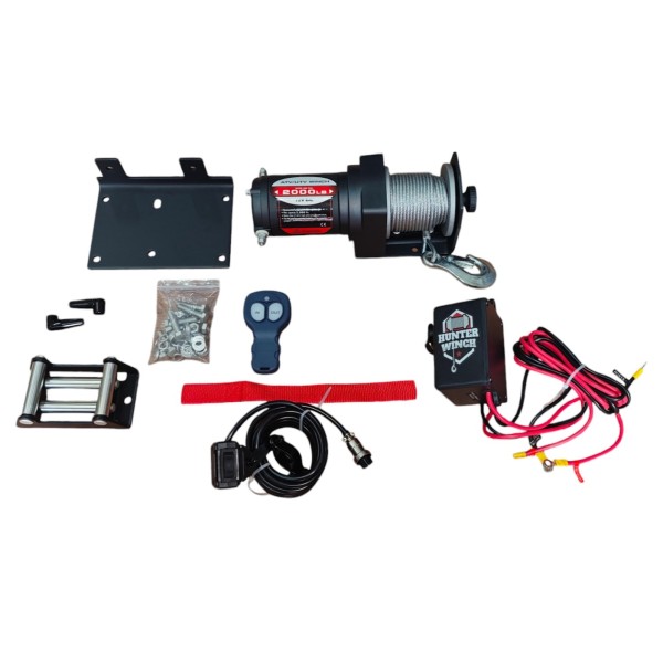 Hunter Vinç 2000 Lb Çelik Atv Utv Offroad Uzaktan Kumandalı 12V Hunter Vinç 2000 Lb Çelik Atv Utv Offroad Uzaktan Kumandalı 12V