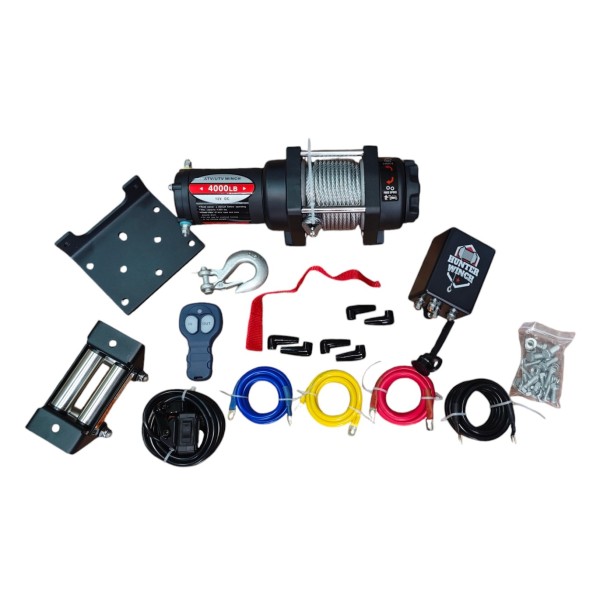 Hunter Vinç 4000 Lb Çelik Halat Atv Offroad Uzaktan Kumandalı 12V Hunter Vinç 4000 Lb Çelik Halat Atv Offroad Uzaktan Kumandalı 12V