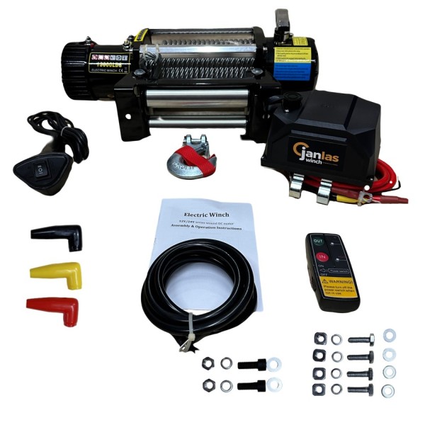 Janlas Extreme 13000 Lb Çelik Halat 4X4 Offroad Vinç Yeni Model 12V Janlas Extreme 13000 Lb Çelik Halat 4X4 Offroad Vinç Yeni Model 12V