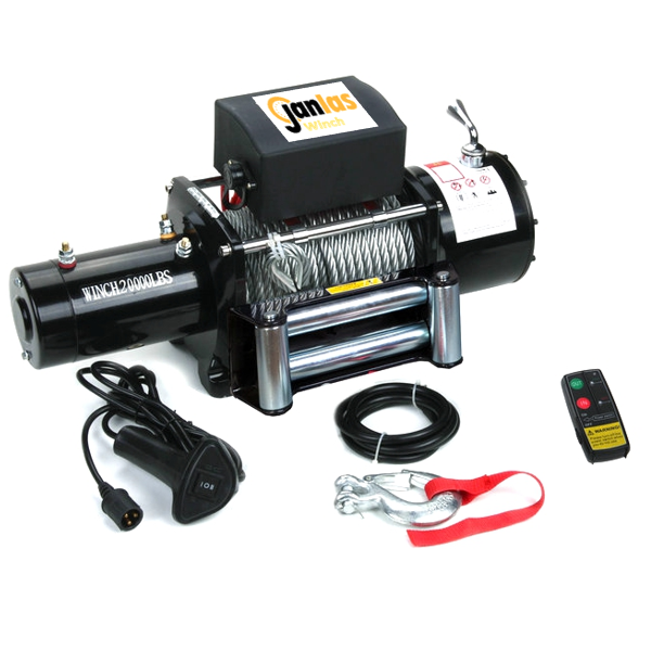 Janlas Extreme 20000 Lbs Çelik Halatlı 4X4 Offroad Ve Oto Kurtarıcı Vinç 12V