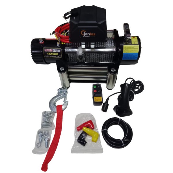 Land Rover Defender Çeki Vinci 12000 Lbs Çelik Halat 12V