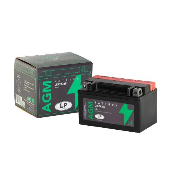 AGM AKÜ (LTX7A-BS) / 6 A / KG: 2,35 / L:150 / W:87 / H:93 CCA: 105