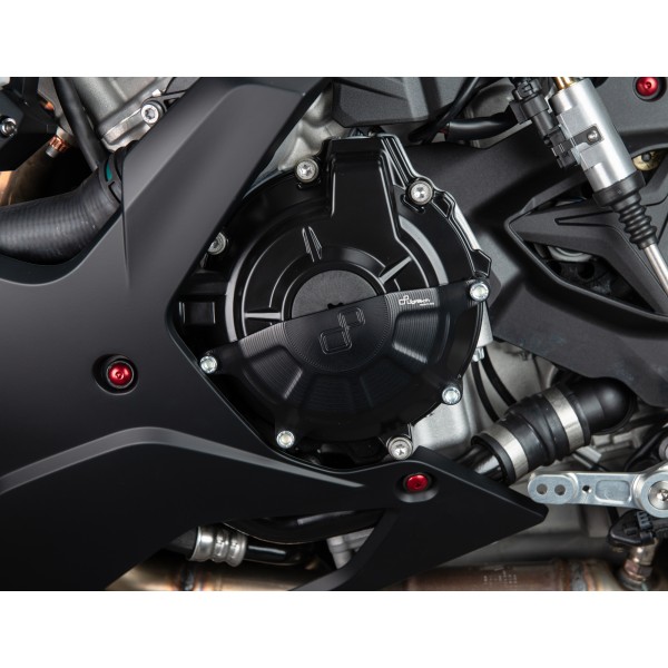 ALÜMİNYUM STATÖR KORUMA KAPAĞI-SOL-SİYAH