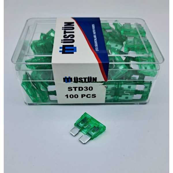 BIÇAK SİGORTA 30 AMPER(1 KUTU = 100 ADET)