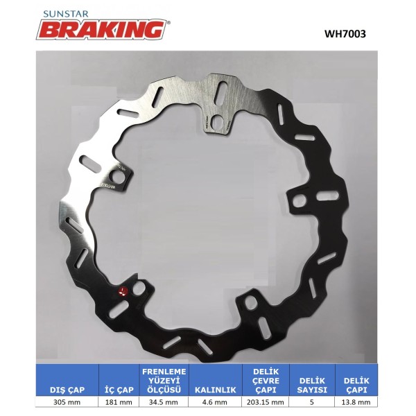 BMW DALGALI ÖN FREN DİSKİ