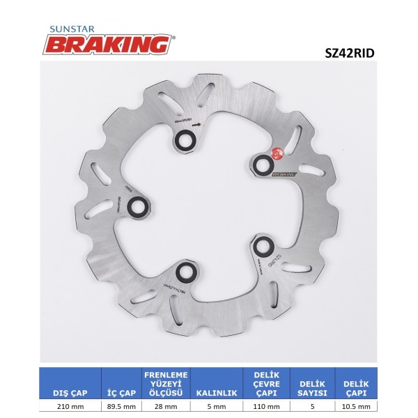 DALGALI ARKA FREN DİSKİ DALGALI ARKA FREN DİSKİ