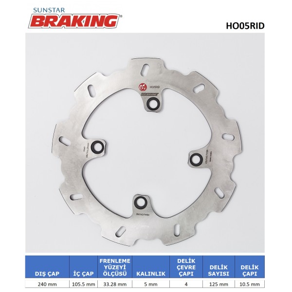 DALGALI ARKA FREN DİSKİ